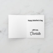 Deutscher Schäferhund-Valentinstag Karte (Innenseite)