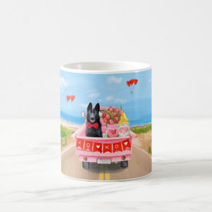 Deutscher Schäferhund Valentinstag LKW Herzen Kaffeetasse