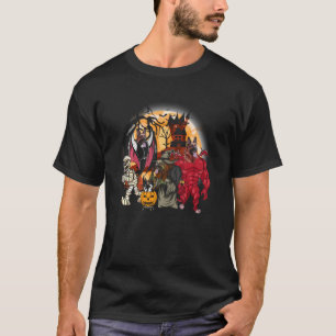 Deutscher Schäferhund Vampir Mumie Böse Hexe Hallo T-Shirt