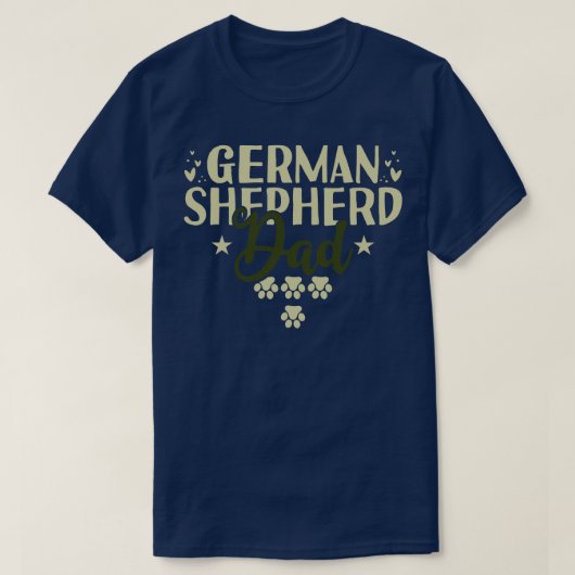 Deutscher Schäferhund-Vater 1 T-Shirt (Design vorne)
