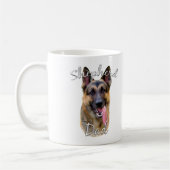 Deutscher Schäferhund-Vater 2 Kaffeetasse (Links)