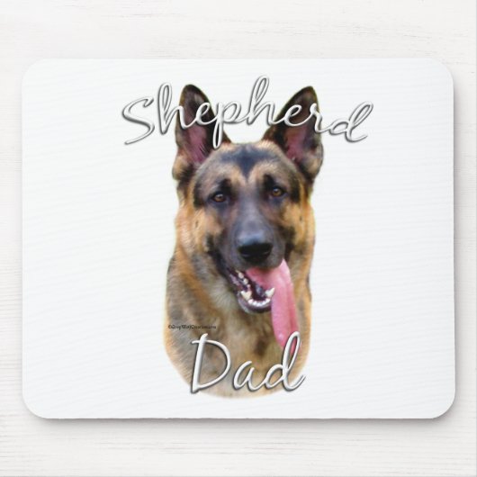 Deutscher Schäferhund-Vater 2 Mousepad (Vorne)