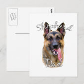Deutscher Schäferhund-Vater 2 Postkarte (Vorne/Hinten)
