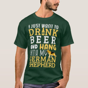 Deutscher Schäferhund Vater Funny Vaters Day Hund T-Shirt