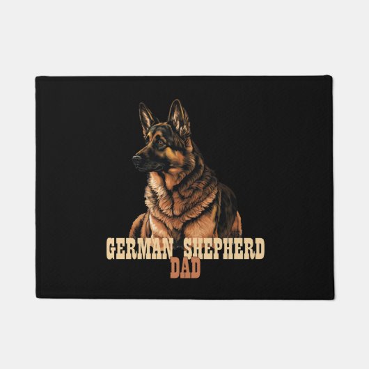 Deutscher Schäferhund Vater, GSD Vater Fußmatte (Vorderseite)