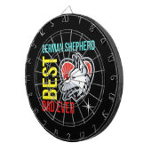 Deutscher Schäferhund-Vater, Hund-Vater Dartscheibe (Vorderseite rechts)