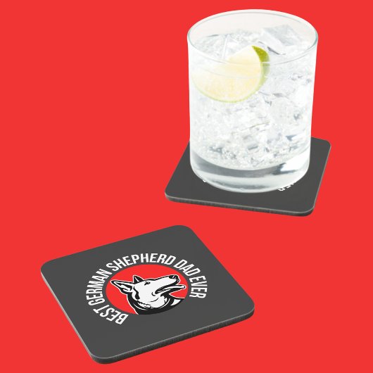 Deutscher Schäferhund-Vater, Hund-Vater Getränkeuntersetzer