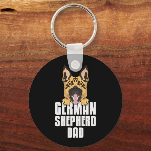 Deutscher Schäferhund-Vater, Hund-Vater Schlüsselanhänger (Vorderseite)