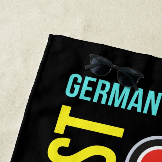 Deutscher Schäferhund-Vater, Hund-Vater Strandtuch (Beispiel)