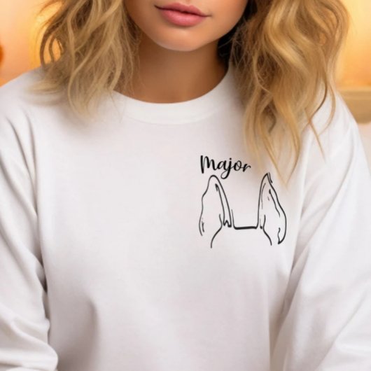 Deutscher Schäferhund-Vater, Hundeohren Sweatshirt