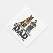 Deutscher Schäferhund Vater - Loyal. Fierce. Gesch Serviette (Ecke)