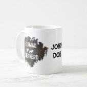 Deutscher Schäferhund Vater Niedlicher Hund Lover  Kaffeetasse (Vorderseite Links)