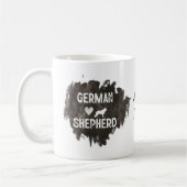 Deutscher Schäferhund Vater Niedlicher Hund Lover  Kaffeetasse (Links)