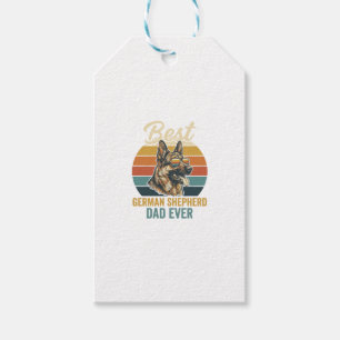 Deutscher Schäferhund-Vater Vintage-Sonnenuntergan Geschenkanhänger