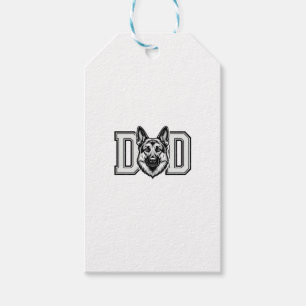 Deutscher Schäferhund-Vater Vintage-Vector-Shirt-D Geschenkanhänger