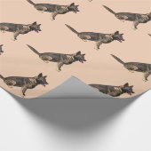 Deutscher Schäferhund verkaufen Geschenkpapier (Ecke)