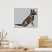 Deutscher Schäferhund verkaufen Poster (Küche)