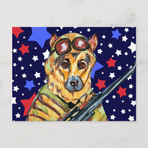 DEUTSCHER SCHÄFERHUND VERKAUFT POSTKARTE