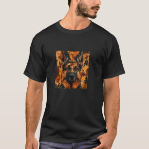 Deutscher Schäferhund verlässt Tarnungsgrafik T-Shirt