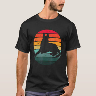 Deutscher Schäferhund Vintage Retro Mama Papa Hund T-Shirt
