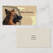 Deutscher Schäferhund Visitenkarte (Vorne/Hinten)