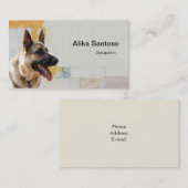 Deutscher Schäferhund Visitenkarte (Vorne/Hinten)