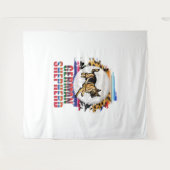 Deutscher Schäferhund Wandteppich (Vorderseite (Horizontal))