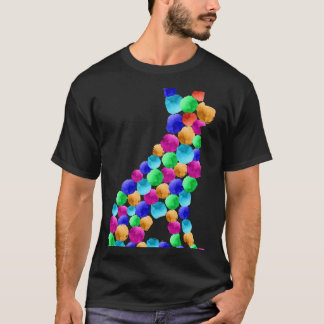Deutscher Schäferhund Wasserfarbenmaler Punkt T-Shirt