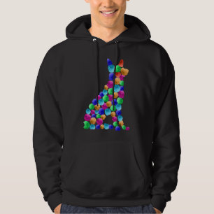 Deutscher Schäferhund Watercolor Farbpunktart Hoodie