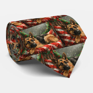 Deutscher Schäferhund Weihnachten Festlich Krawatte