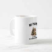 Deutscher Schäferhund & Weihnachten, Funny Dog Des Kaffeetasse (Vorderseite Links)