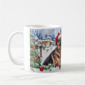 Deutscher Schäferhund Weihnachten Kaffeetasse (Links)