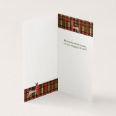 Deutscher Schäferhund Weihnachten Roter Grüner Fei (Innenseite)