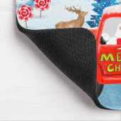 Deutscher Schäferhund Weihnachts-Lkw Schnee Mousepad (Ecke)