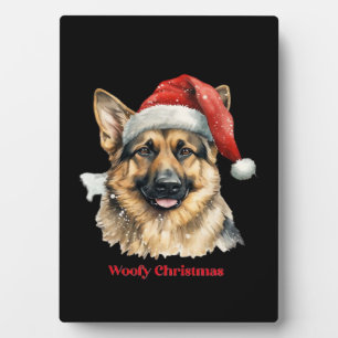Deutscher Schäferhund Weihnachtsgeschenkideen Woof Fotoplatte