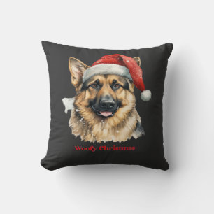 Deutscher Schäferhund Weihnachtsgeschenkideen Woof Kissen