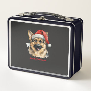 Deutscher Schäferhund Weihnachtsgeschenkideen Woof Metall Brotdose