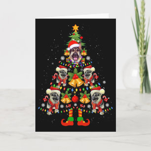 Deutscher Schäferhund Weihnachtsmann Hut Weihnacht Karte