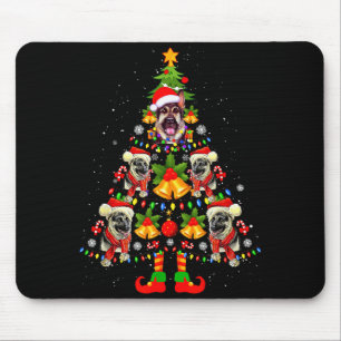 Deutscher Schäferhund Weihnachtsmann Hut Weihnacht Mousepad