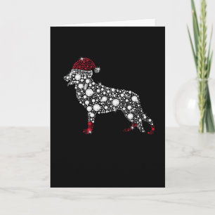 Deutscher Schäferhund Weihnachtsmann-Shirt Weihnac Karte