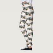 Deutscher Schäferhund Weihnachtsschnee im Winter Leggings (Links)