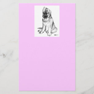 Deutscher Schäferhund-Welpe Briefpapier