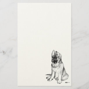 Deutscher Schäferhund-Welpe Briefpapier