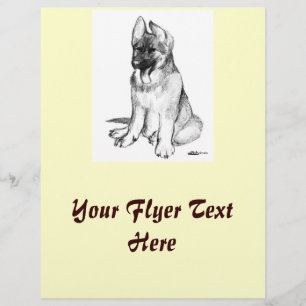 Deutscher Schäferhund-Welpe Flyer