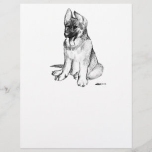 Deutscher Schäferhund-Welpe Flyer