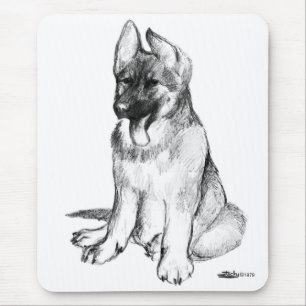 Deutscher Schäferhund-Welpe Mousepad