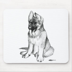 Deutscher Schäferhund-Welpe Mousepad