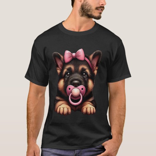 Deutscher Schäferhund-Welpe T-Shirt (Vorderseite)