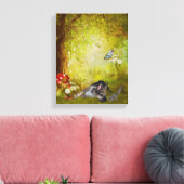 Deutscher Schäferhund Welpenfantasy Hunde Kunst Leinwanddruck (Insitu (Wohnzimmer))