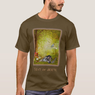 Deutscher Schäferhund Welpenfantasy Hunde Kunst T-Shirt